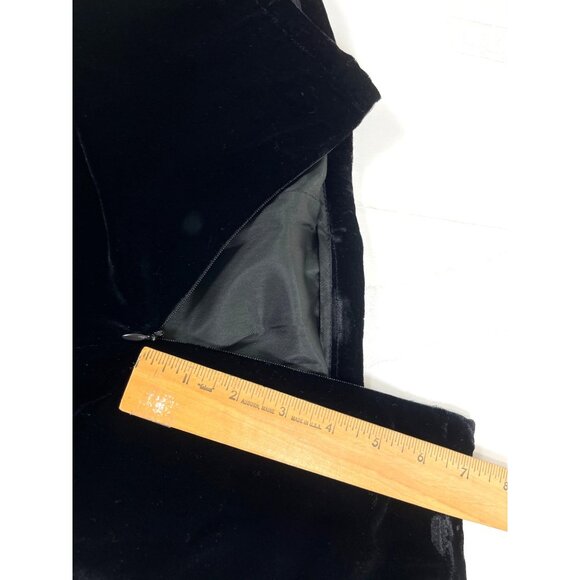 Worldly Things Black Velvet Pants Made In Italy Size 18 70a - Picture 11 of 12